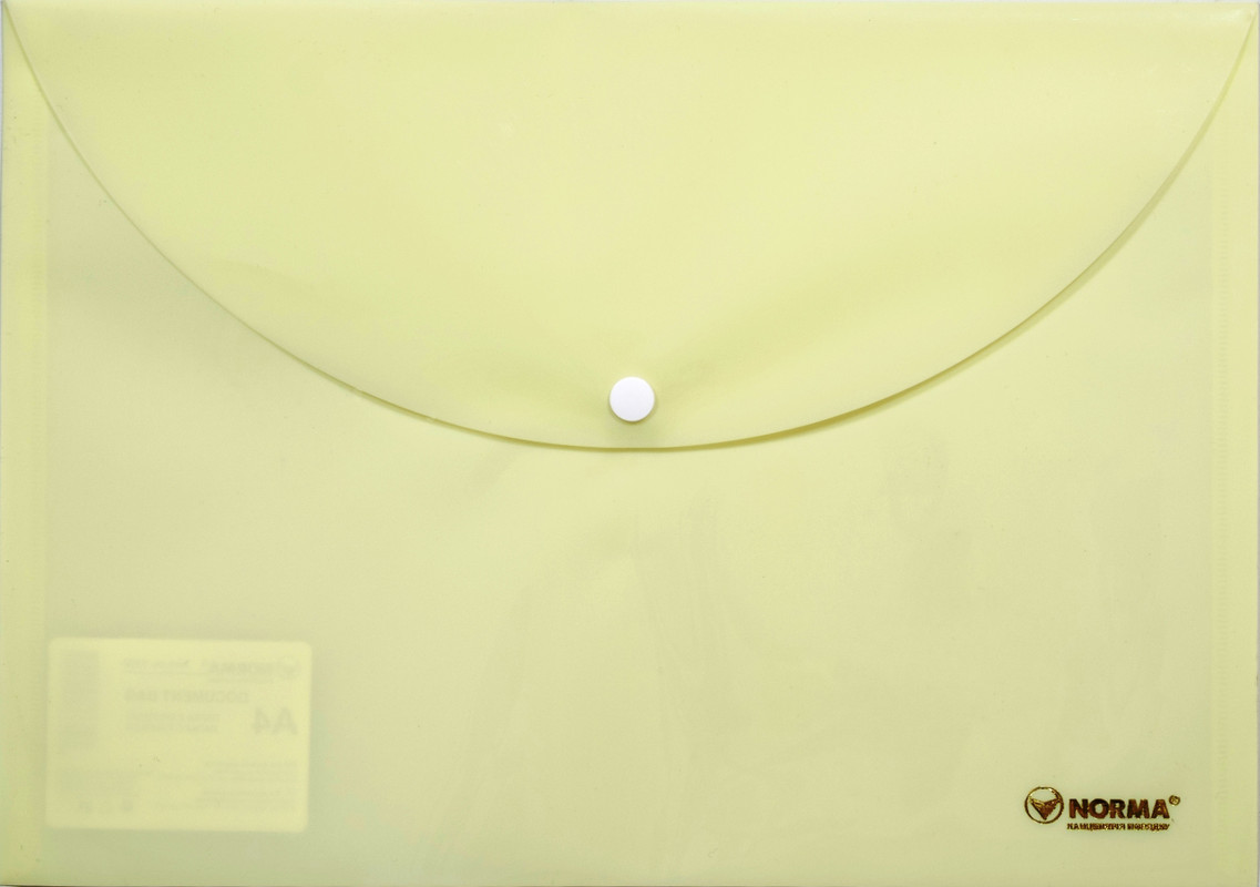 Папка з кнопкою NORMA (5102-03N), поліпропілен, 160мкм, A4, 150 арк., "Pastel"